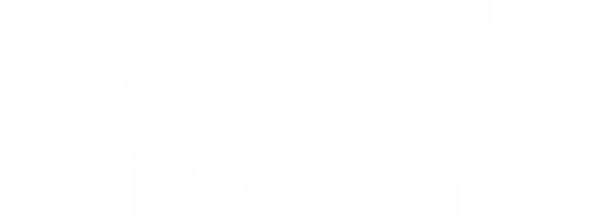 Maitri Ceramic white logo